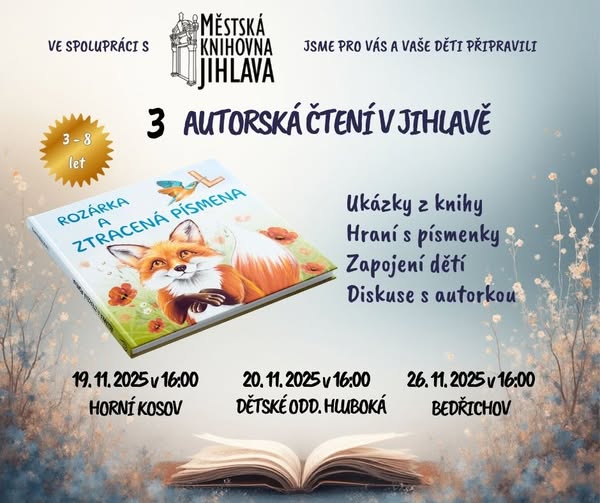 Beseda s dětmi v Městské knihovně Jihlava