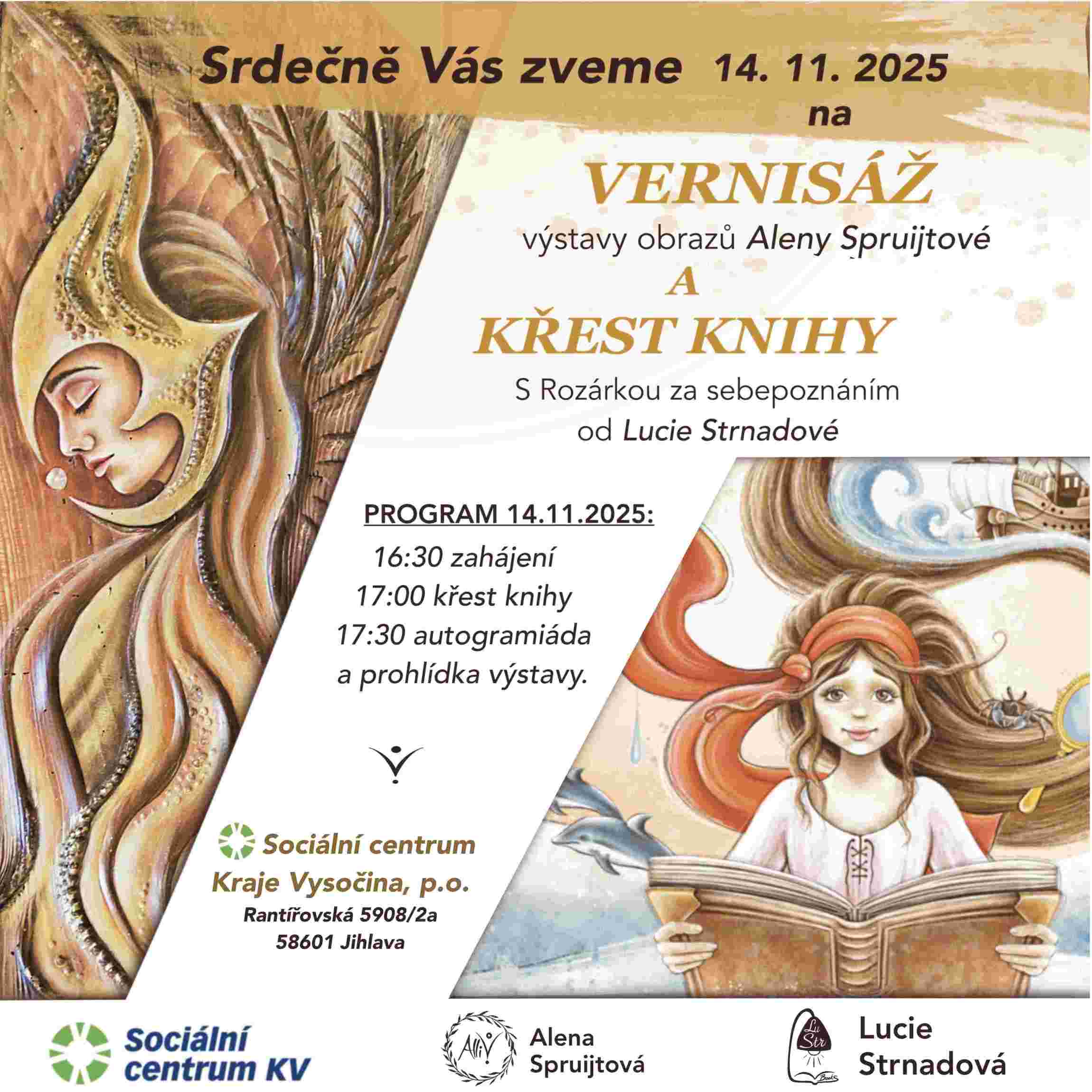 Pozvánka na křest knihy S Rozárkou za sebepoznáním