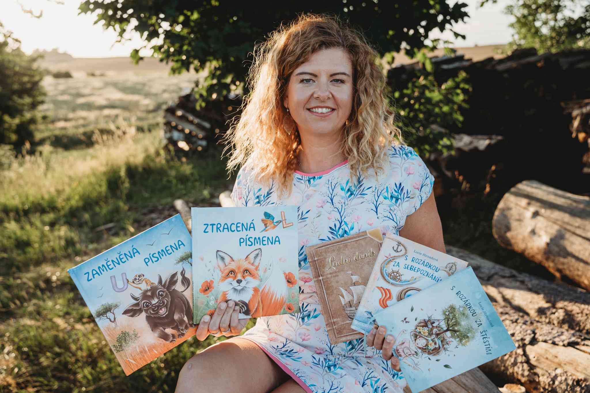 Lucie Strnadová při besedě pro žáky 1. stupně ZŠ