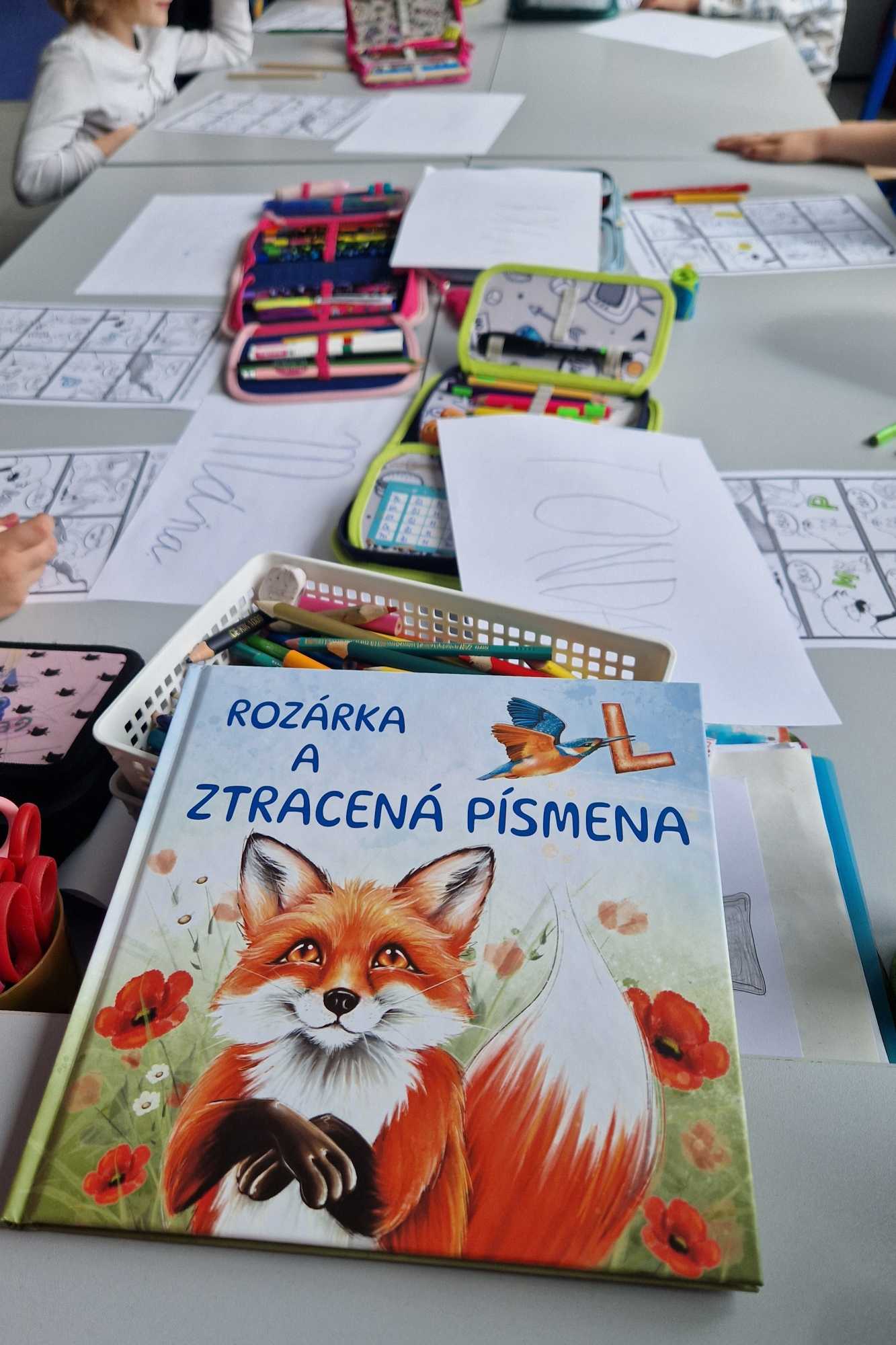 Ukázka práce s knihou Ztracená písmena