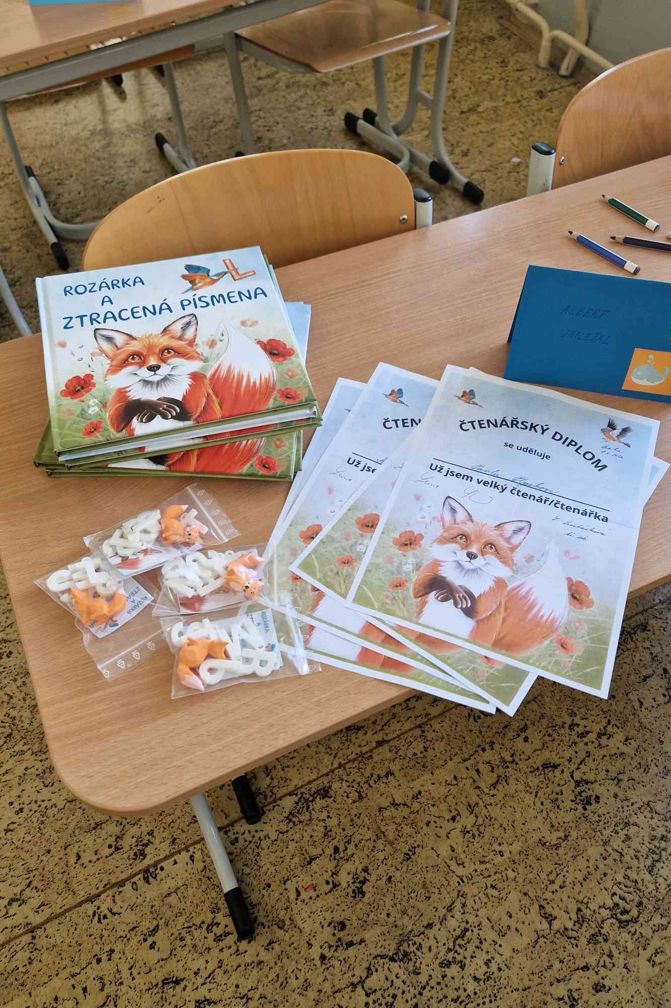 Ukázka práce s knihou Ztracená písmena